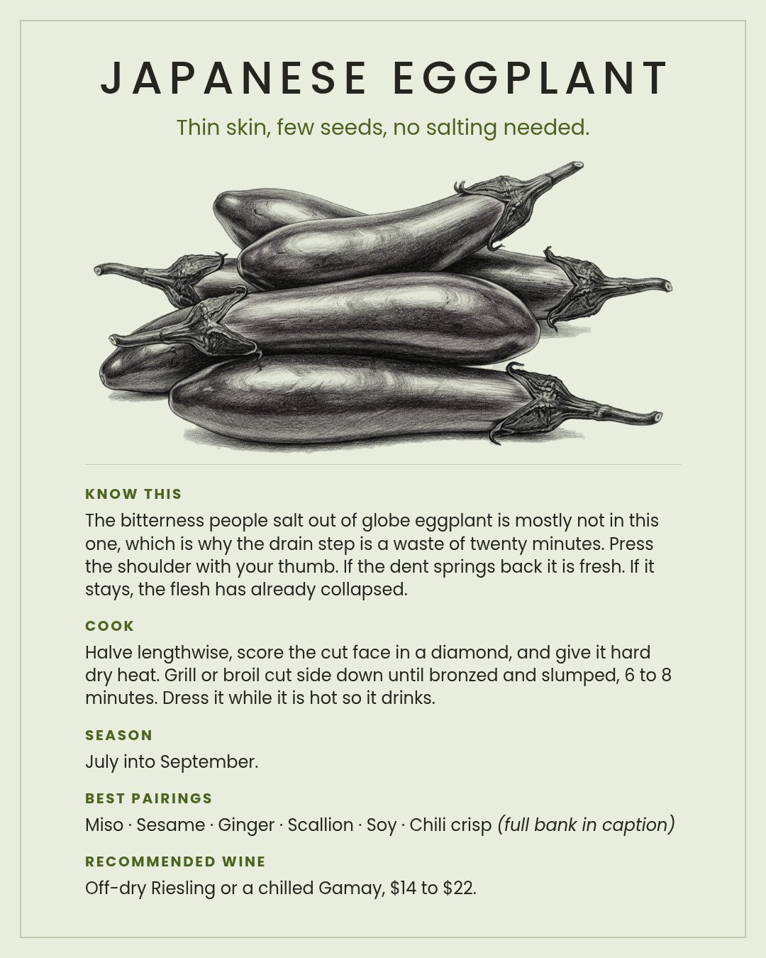 MackFoodie Japanese Eggplant card