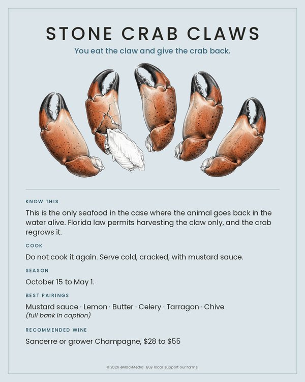 Stone Crab Claws card