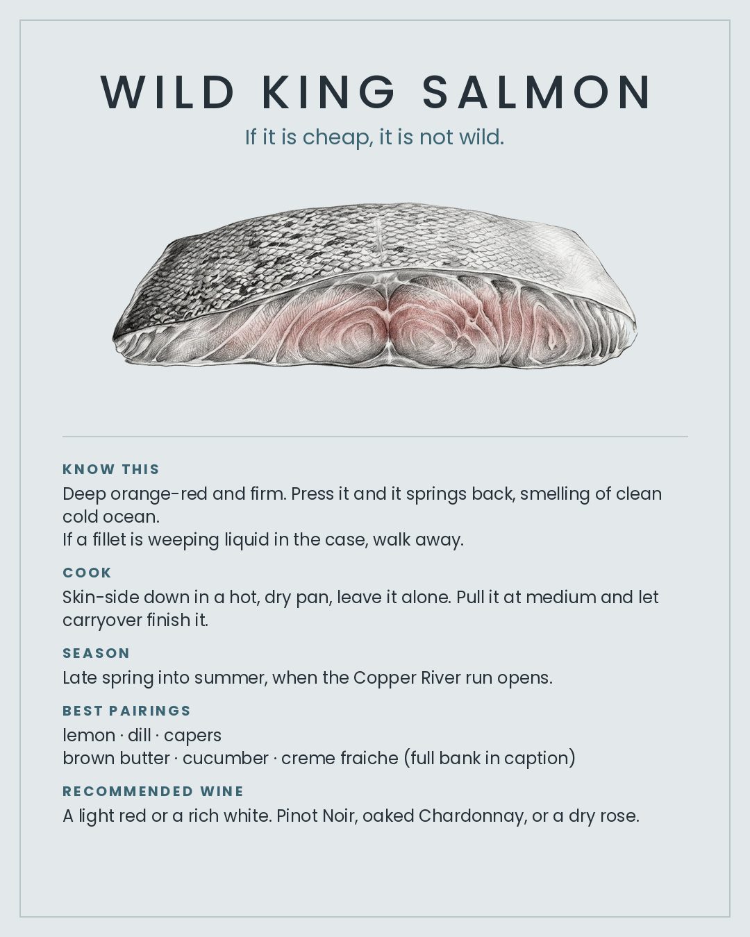 MackFoodie Wild King Salmon card