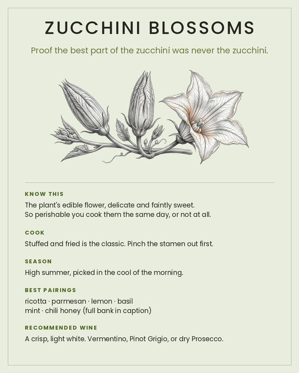 Zucchini Blossoms card